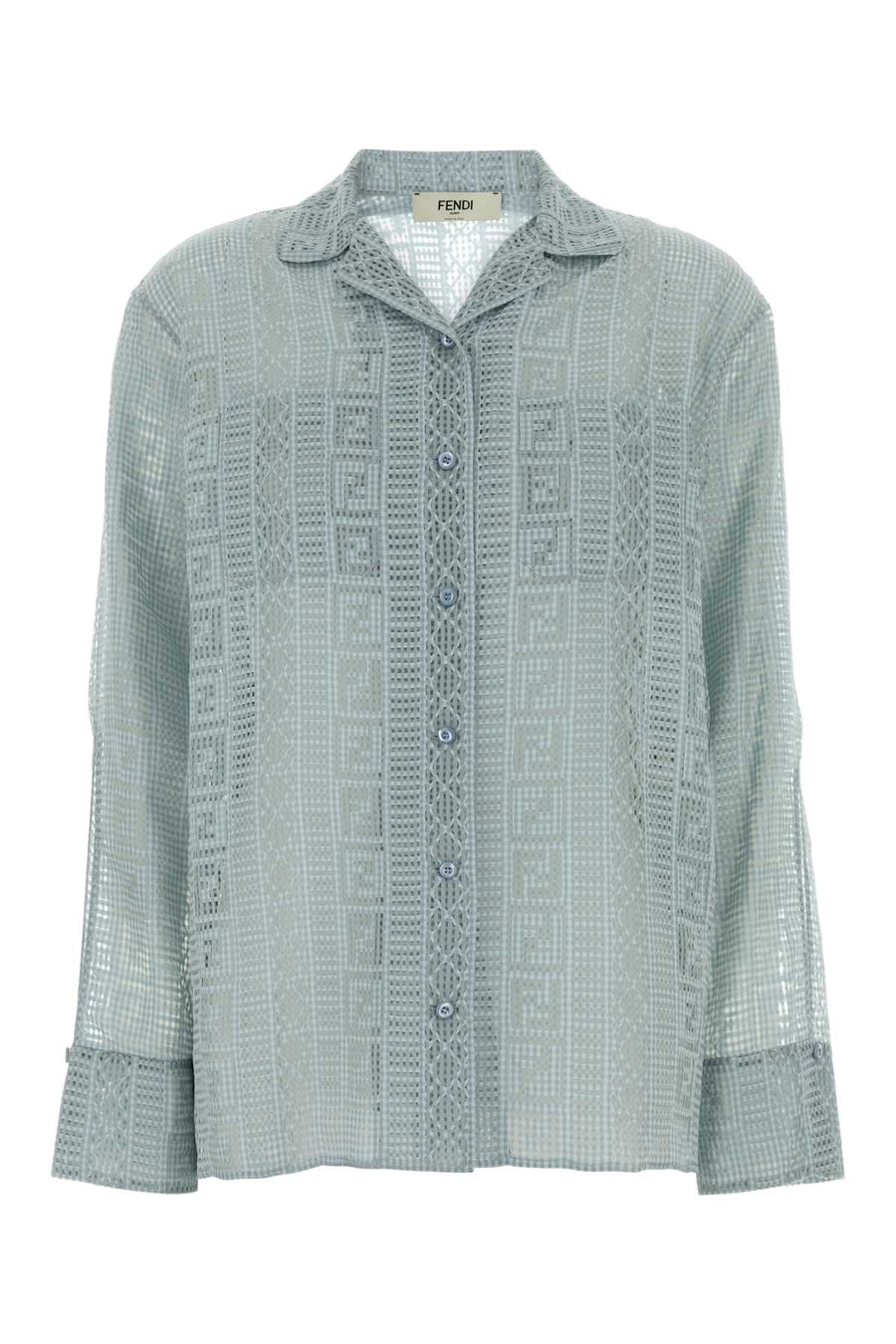 Light Blue Viscose Blend Shirt Anice Exterior: Silk Camicie