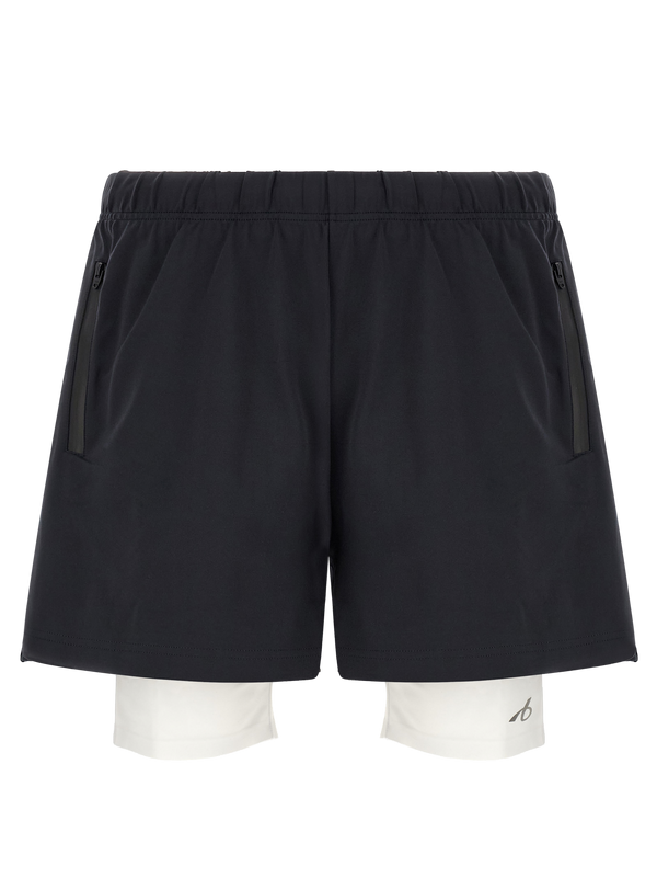 Bicolor Polyamide Bermuda Shorts