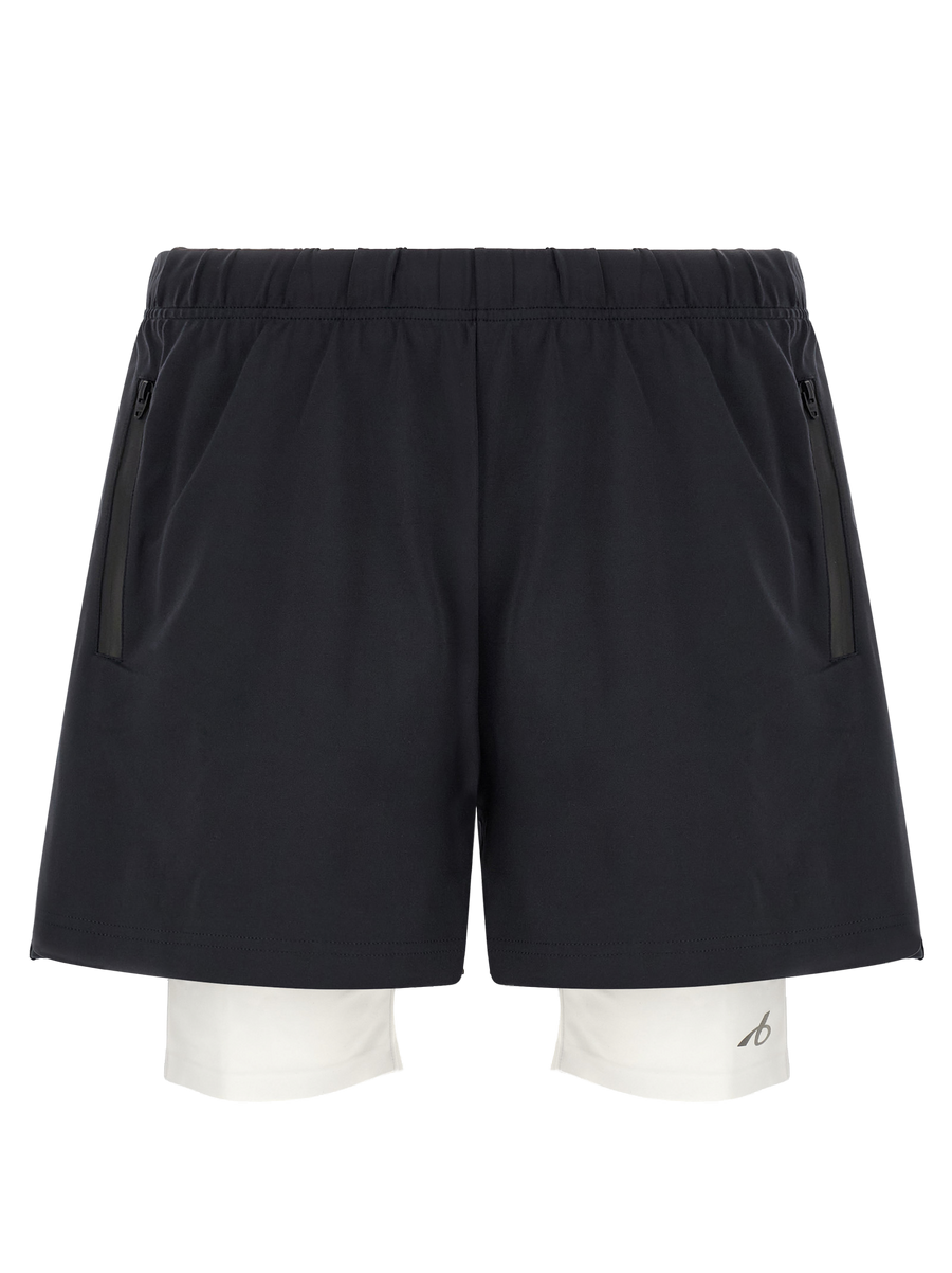 Bicolor Polyamide Bermuda Shorts