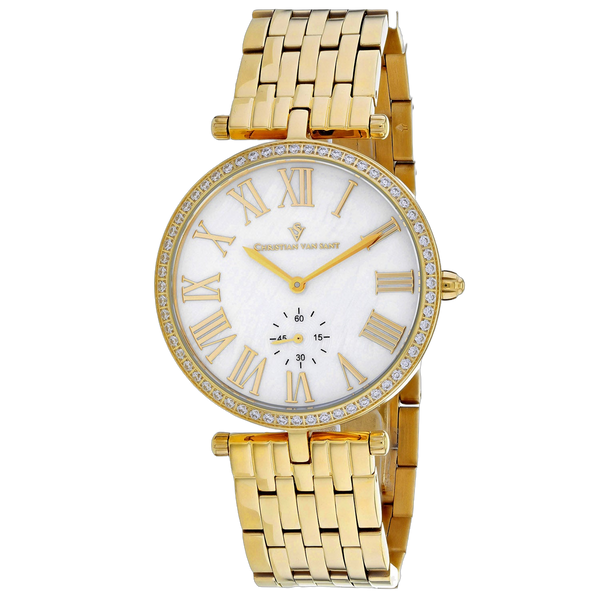 Christian Van Sant Stainless steel case watch in gold