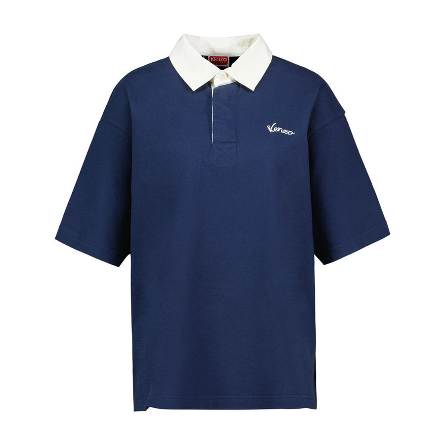 Kenzo cotton polo in navy