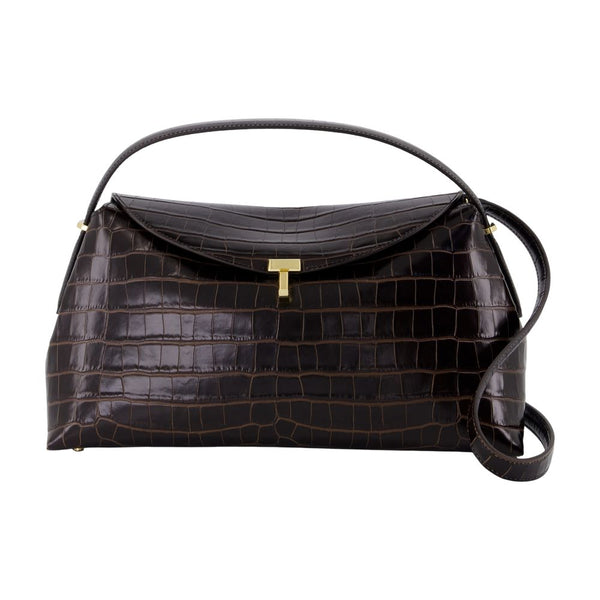 Toteme Calfskin top handle bag in brown
