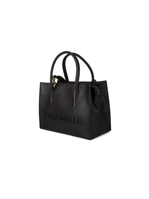 Coccinelle 100% Cowhide tote bag in black