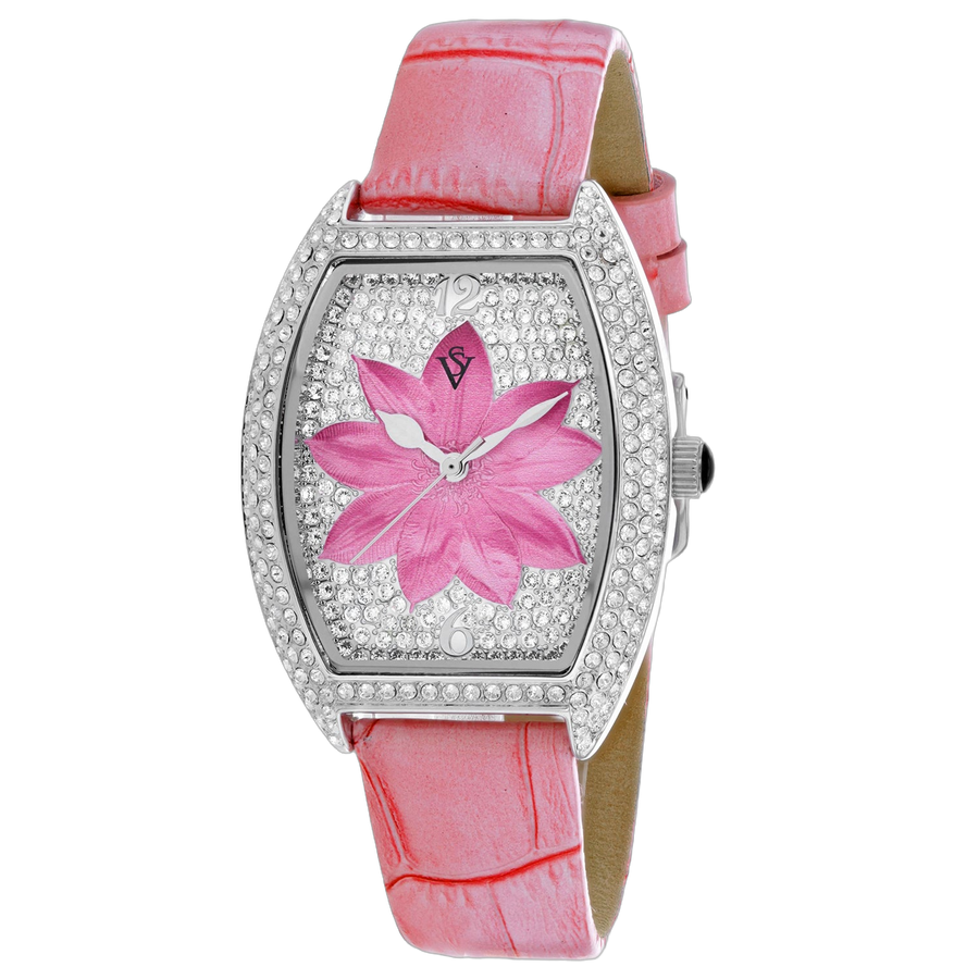 Christian Van Sant Stainless steel case watch in pink