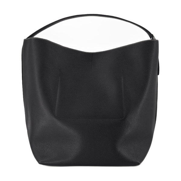 Toteme Cowhide shoulder bag in black