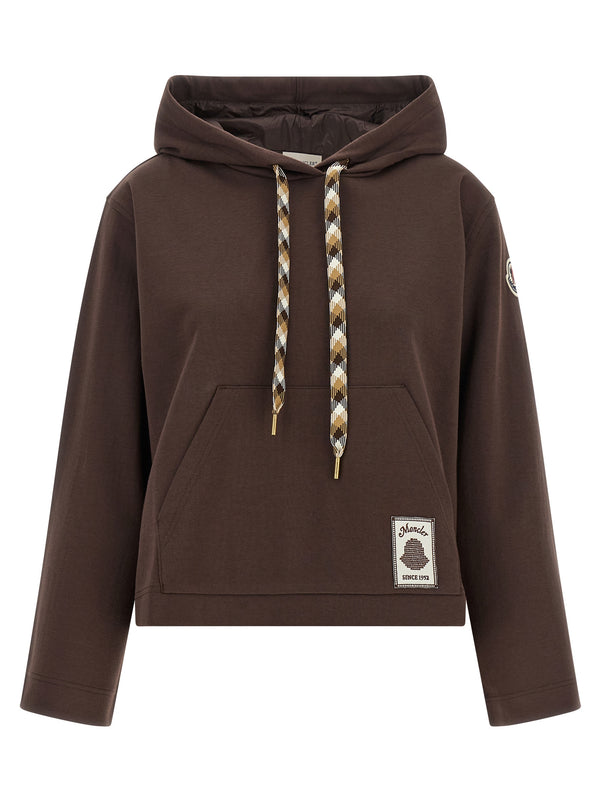 Moncler 88% Cotton hoodie in brown
