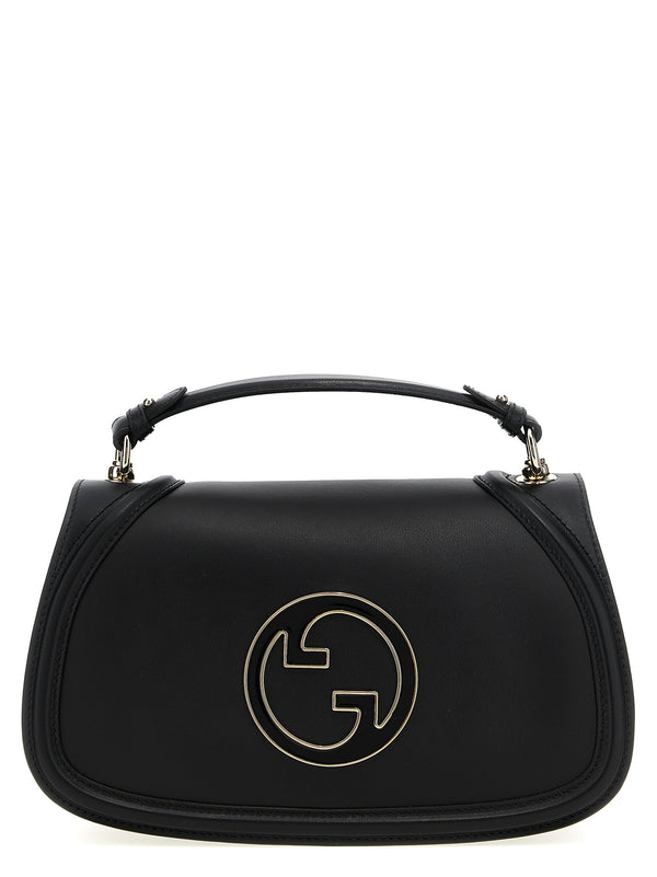 Gucci 100% calfskin leather shoulder bag in black