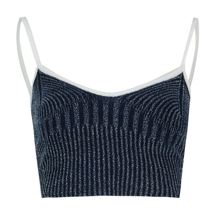 Diesel cotton tank top in blue