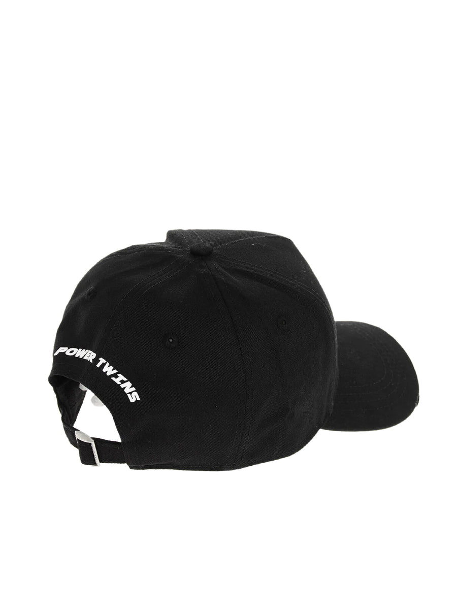 Dsquared2 BCW010805C000012124 100% Cotton baseball cap in black