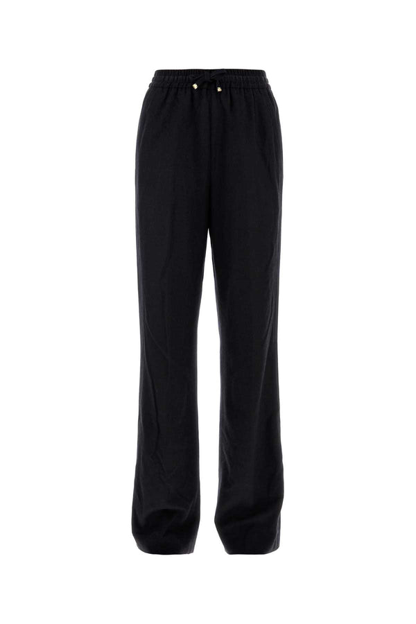 Moncler 63% Virgin wool trousers in gray