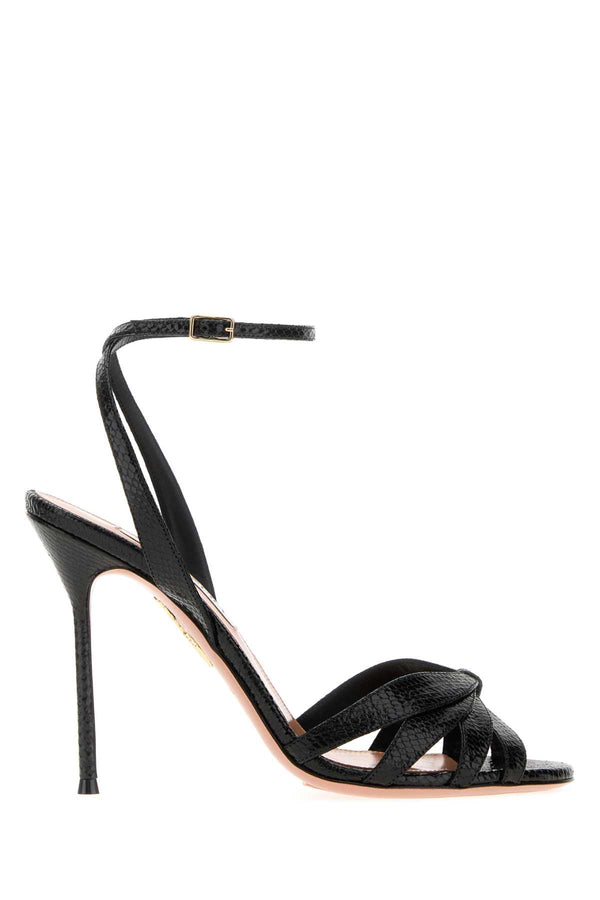 Black Leather Soulmate Sandals Sandali