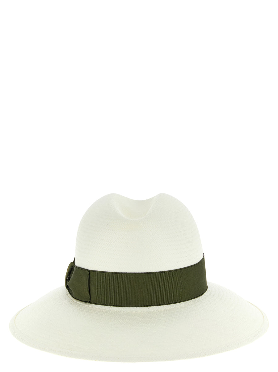Borsalino BO333353BM 100% hemp fedora in white