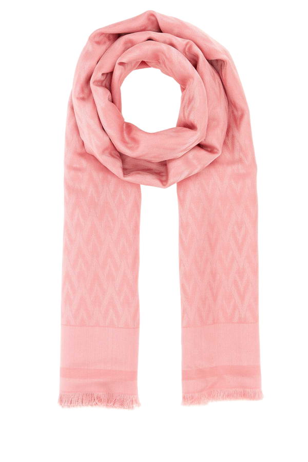 Valentino Garavani Toute 60% Silk scarf in pink