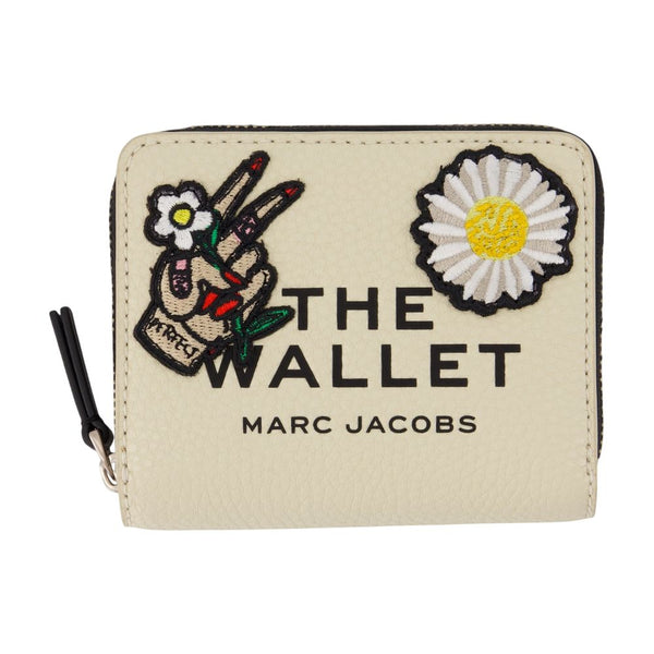 The Mini Compact Wallet - Marc Jacobs Leather Ivory Cowhide Accessories /