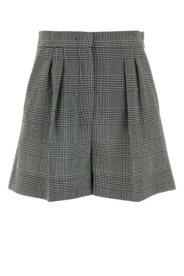 Max Mara 100% Virgin wool shorts in navy