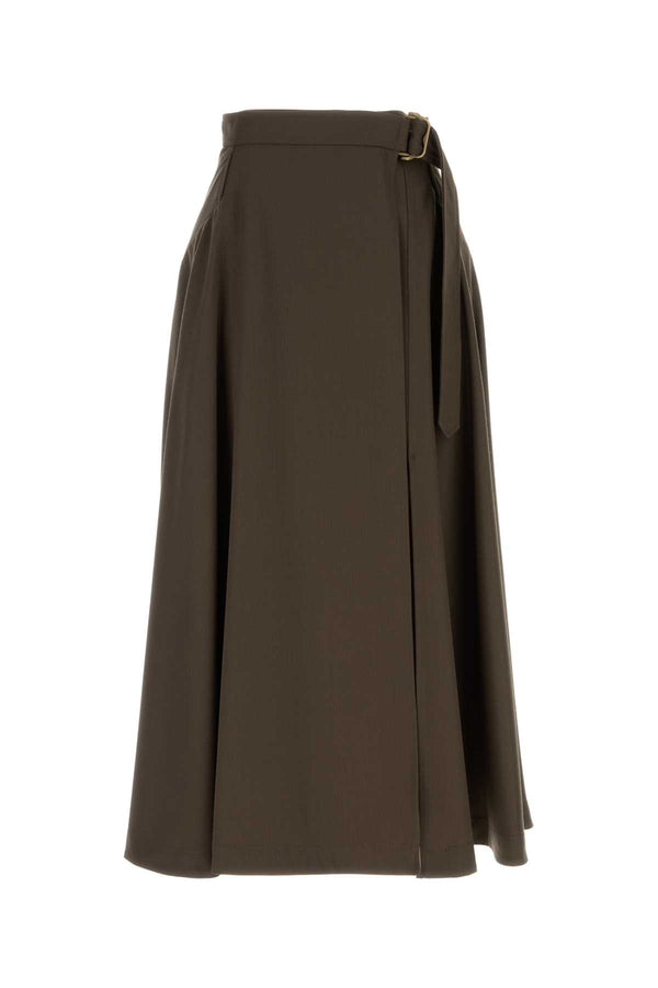 Burberry 100% Wool skirt in brown