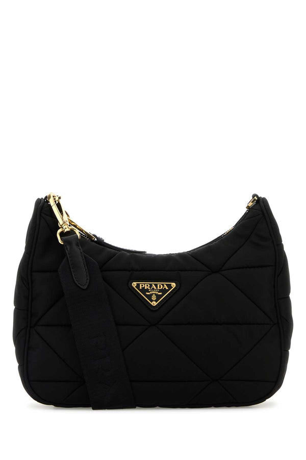 Slate Re-Nylon Shoulder Bag Nero1 Poliammide Riciclata-vitello Borse A Mano