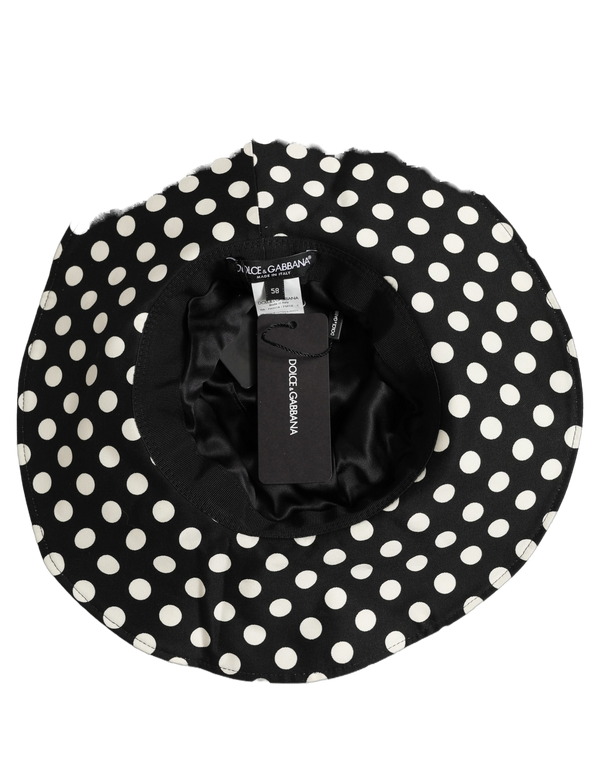Dolce & Gabbana HAT10011 98% Cotton bucket hat in black