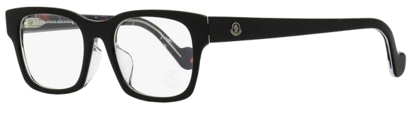 Moncler Rectangular Eyeglasses Ml5070f 005 Black-Clear 53mm 5070 Black/clear Plastic (acetate)
