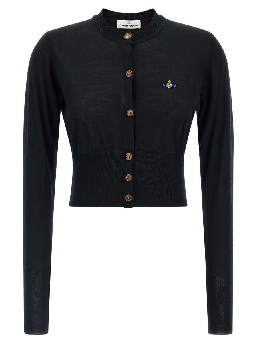 Vivienne Westwood 100% Cotton cardigan in black