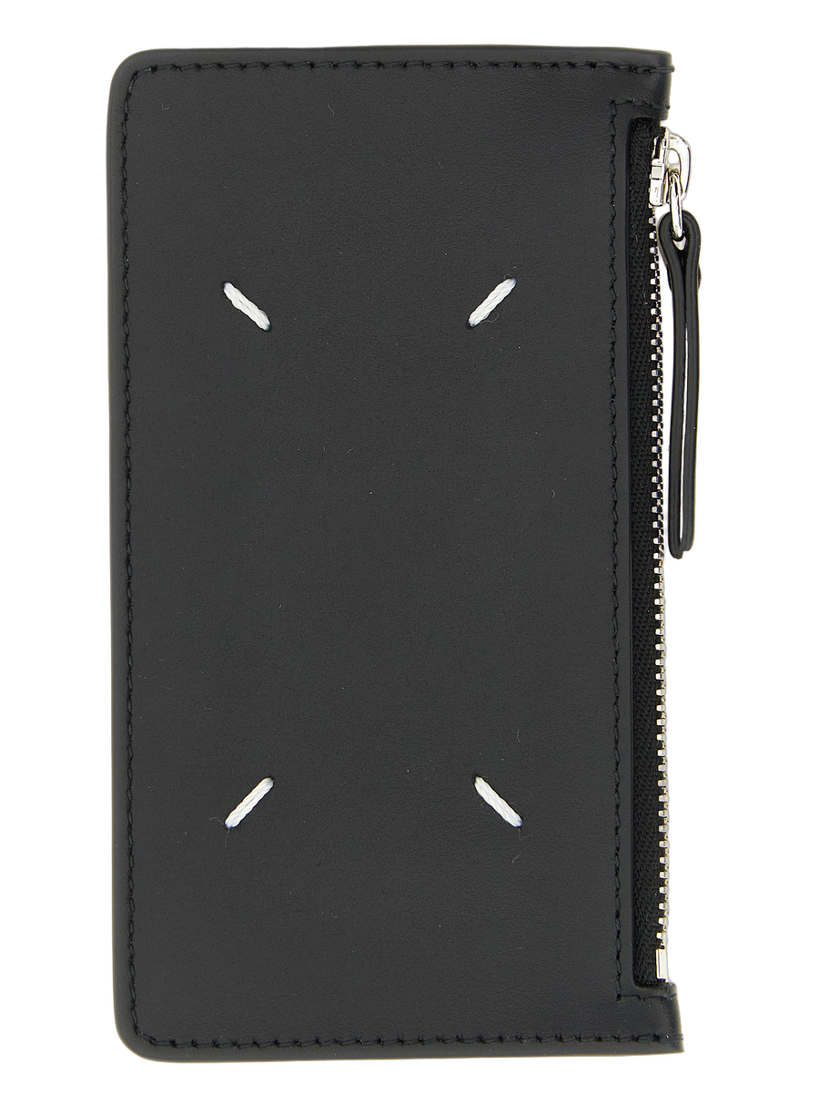 Maison Margiela 100% Calfskin Leather (Bos Taurus) card case in black