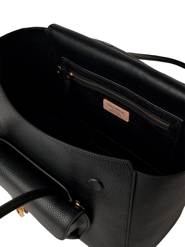 Coccinelle 100% Cowhide shoulder bag in black