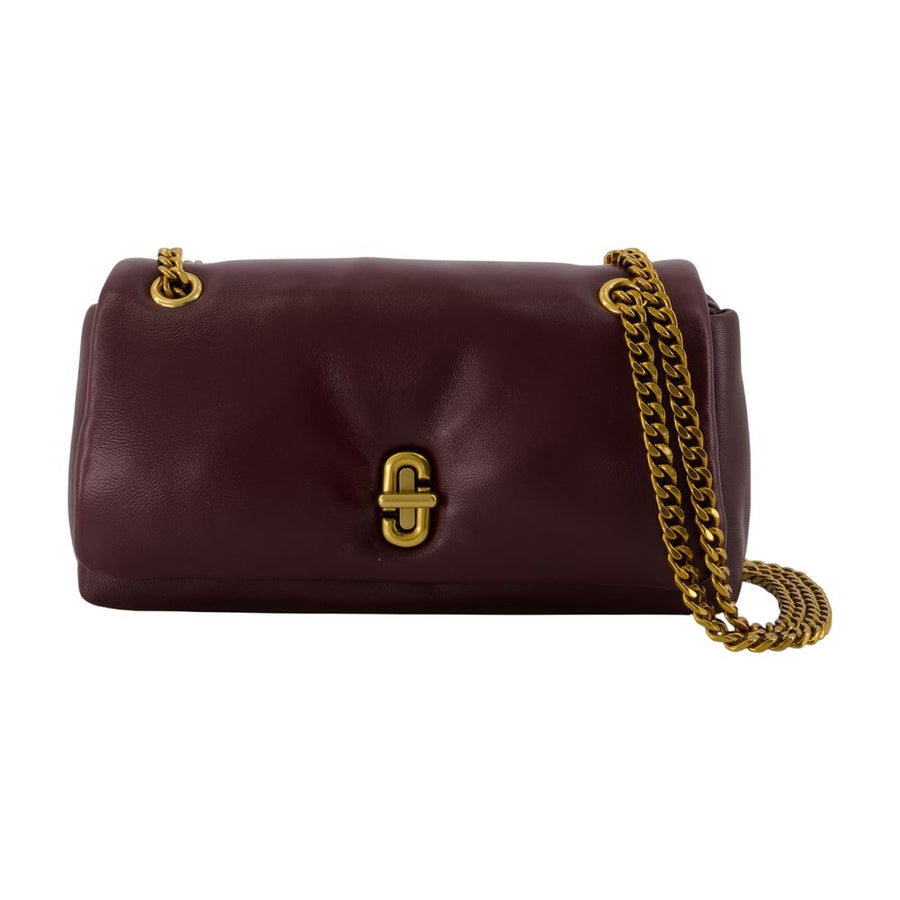 The Chain Mini Shoulder Bag - Marc Jacobs Leather Burgundy Lambskin / Crossbodies