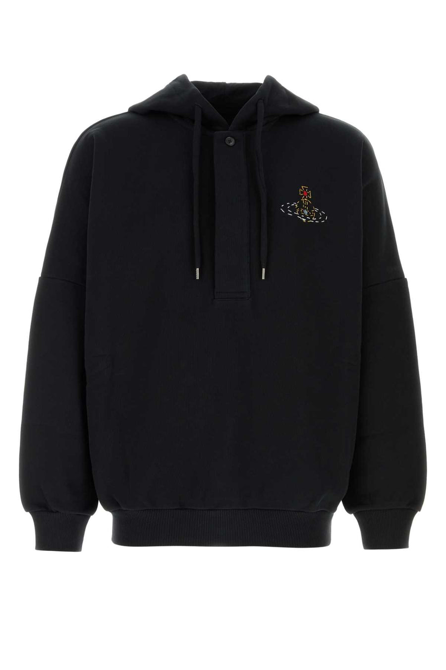 Black Cotton Sweatshirt Aw26black Exterior: Maglie