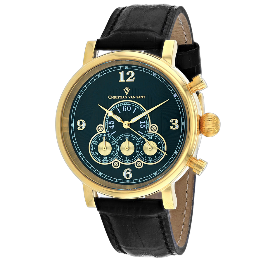 Christian Van Sant Mens Dominion Green Watch