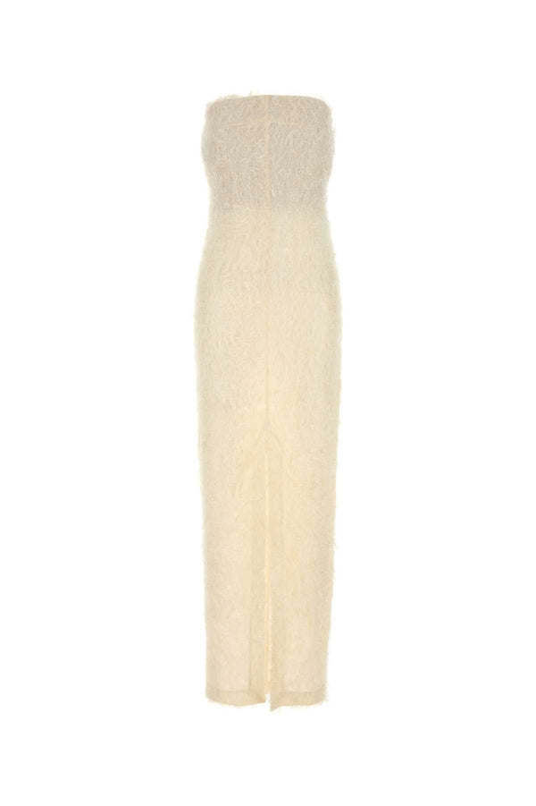 Toteme Coupé 100% Viscose dress in beige
