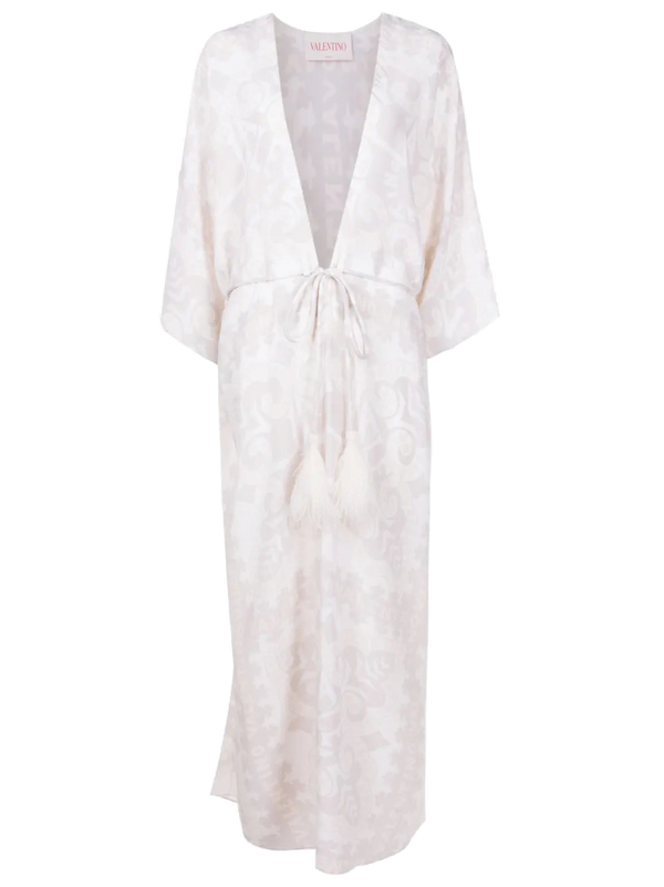 Valentino Silk beach cover-up in beige