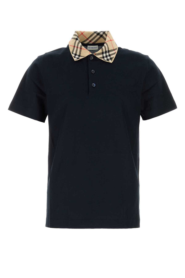 Burberry 100% Cotton polo shirt in navy