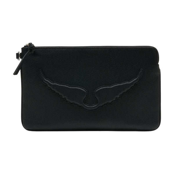 Zadig & Voltaire Cowhide clutch in black