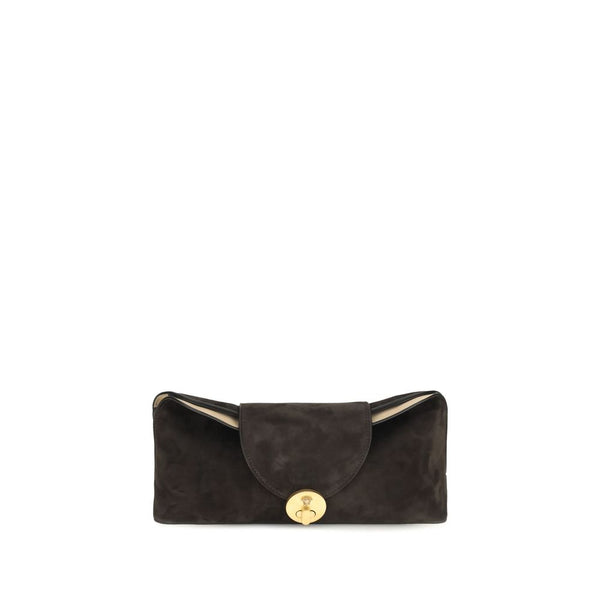 Versace 100% Calf Leather Bos Taurus clutch in brown