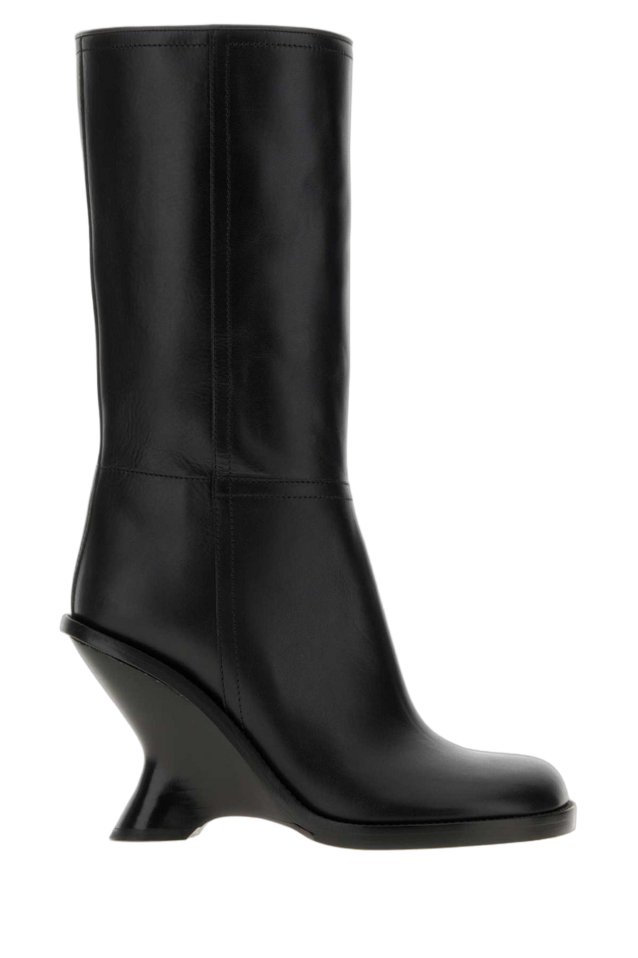 Dries Van Noten Exterior: 100% Calf boot in black