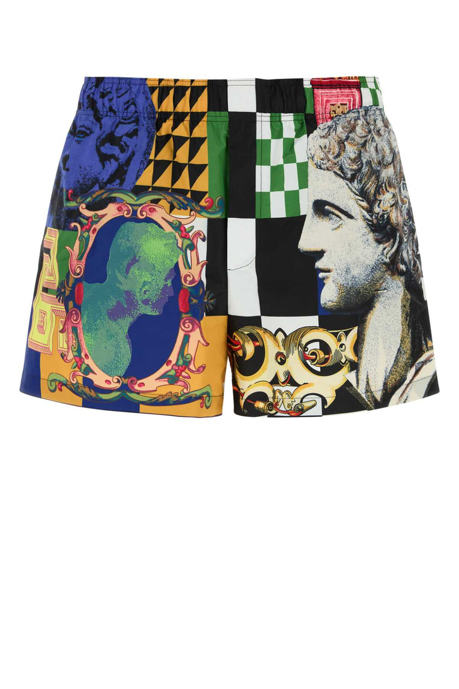 Printed Polyester Swimming Shorts Costumi Da Bagno