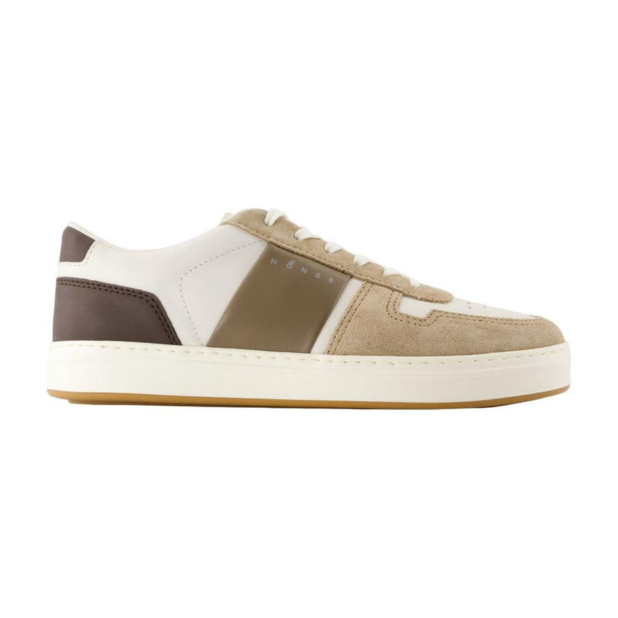 Hogan Calfskin sneaker in beige