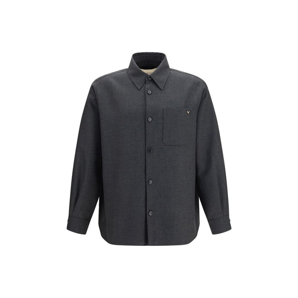 Valentino Garavani 55% Polyester shirt in gray