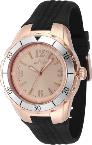 Invicta Stainless steel case watch in rose gold