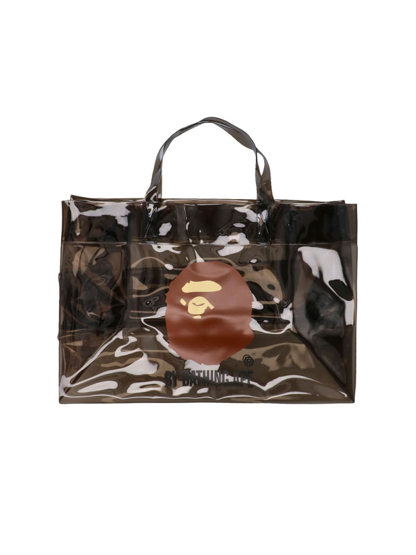 Bape 100% PVC tote bag in black