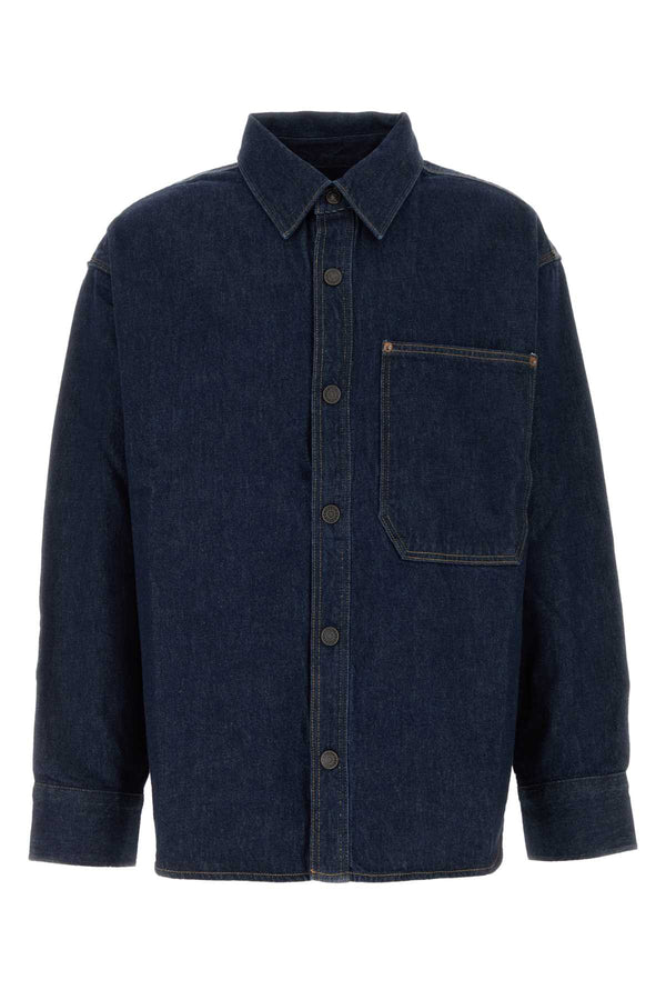 Blue Denim Corwin Shirt Rinserinseind Exterior: Recycled Cotton Camicie