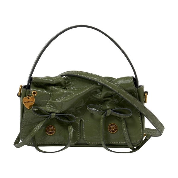 Acne Studios calfskin shoulder bag in green
