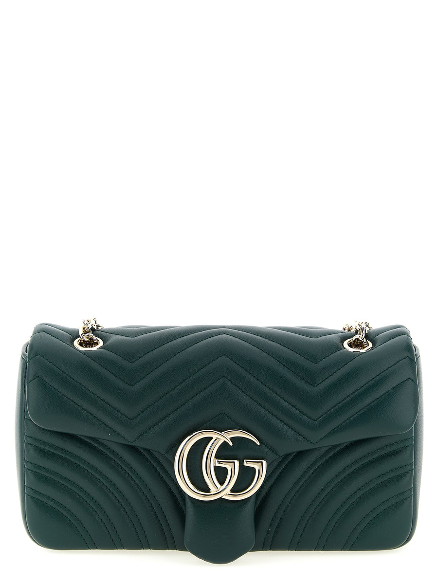 Gucci 100% lamb leather shoulder bag in green