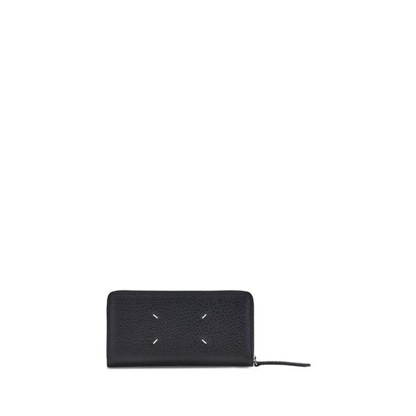 Maison Margiela 100% Calf Leather Bos Taurus wallet in black