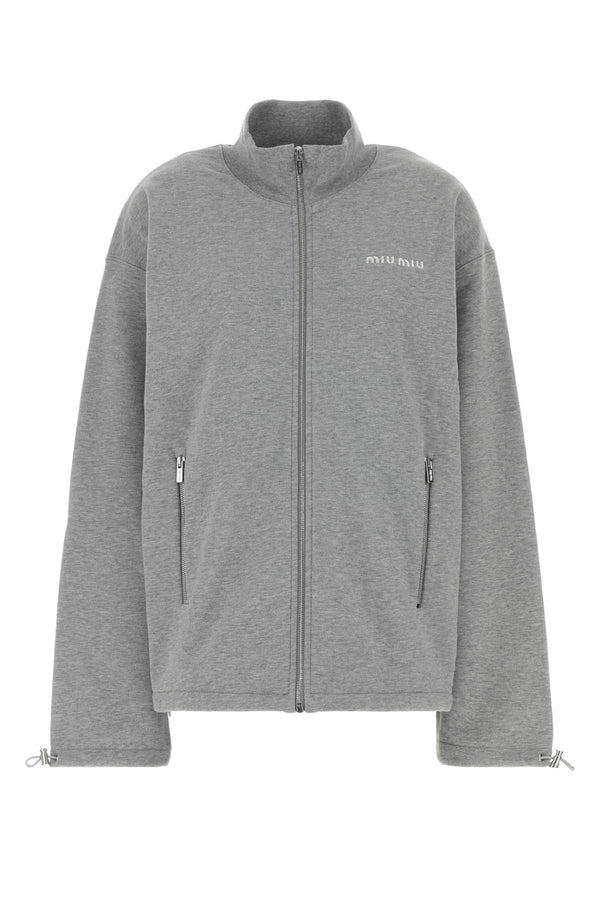 Miu Miu 100% Cotton sweatshirt in gray