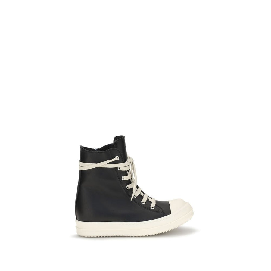 Rick Owens 100% Calf Leather Bos Taurus sneaker in black