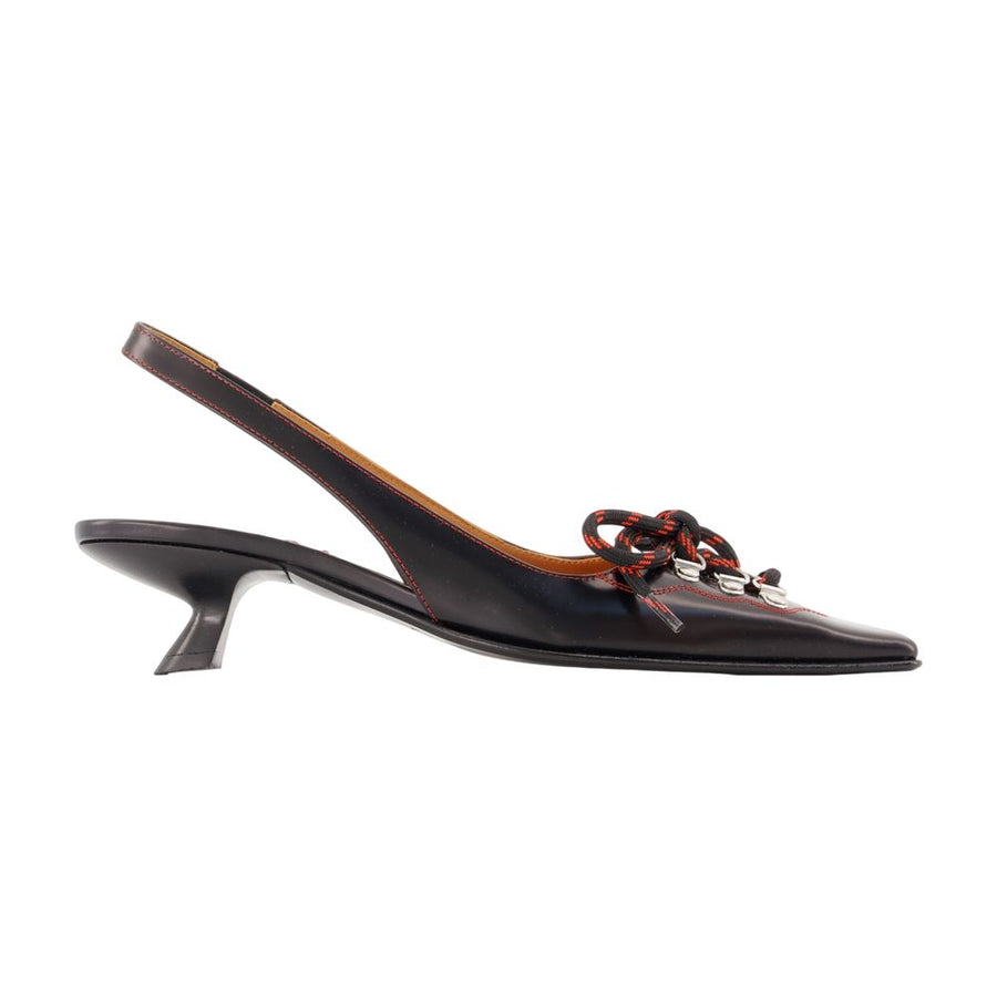 Pumps - Marni Leather Black Calfskin Shoes /