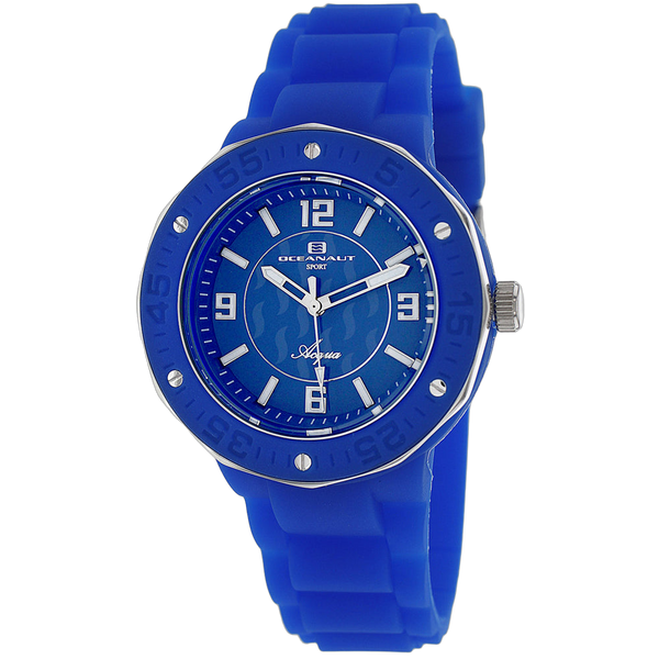 Oceanaut Rubber case watch in blue