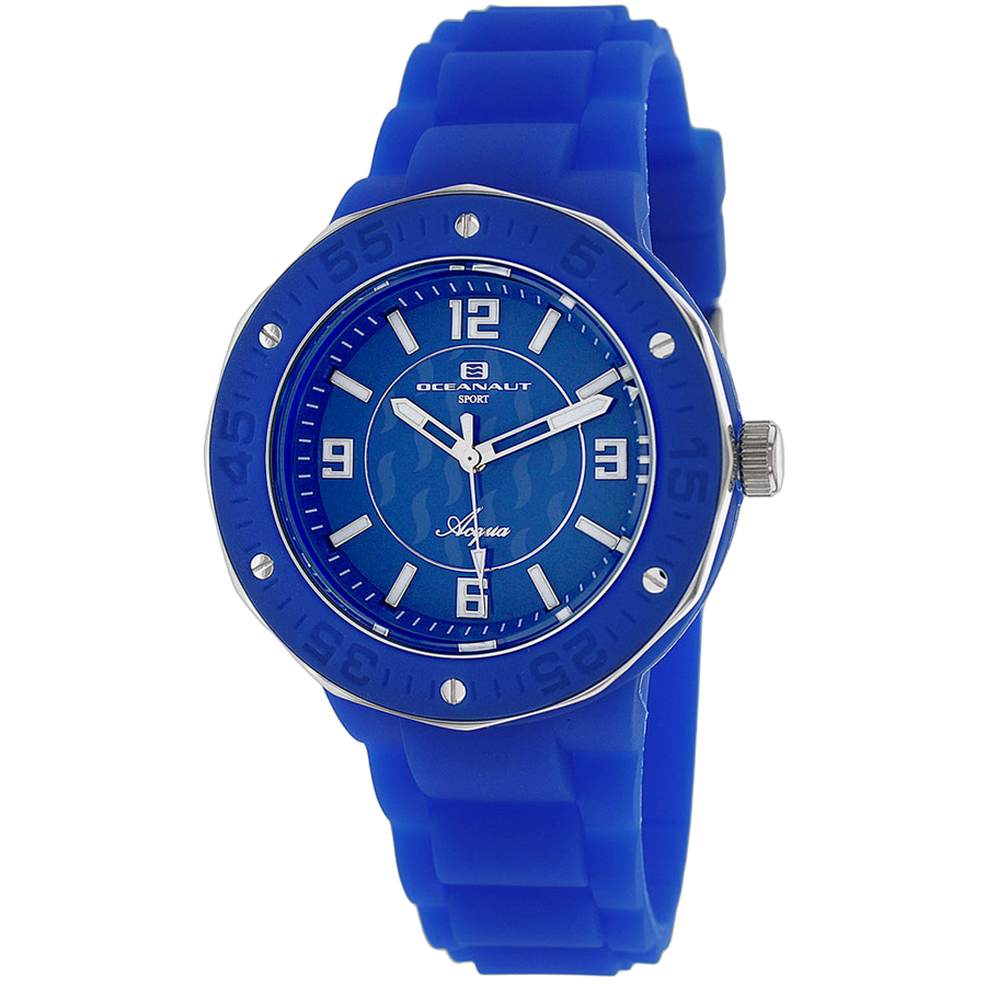 Oceanaut Rubber case watch in blue