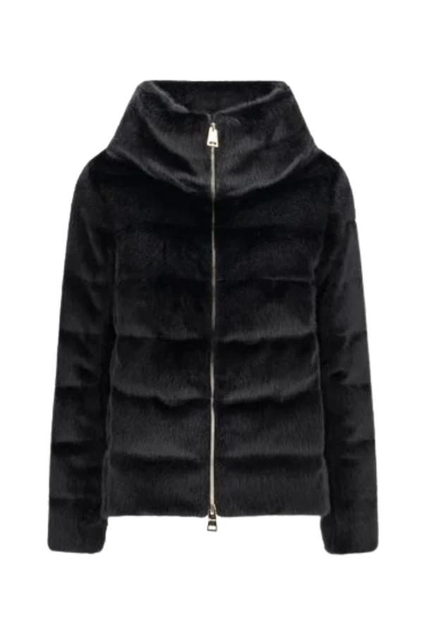 Herno Outer: 100% Polyester; Lining: 100% Polyamide; Padding: 80% Down down jacket in black